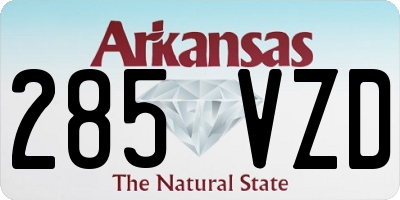 AR license plate 285VZD