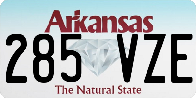 AR license plate 285VZE
