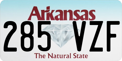 AR license plate 285VZF