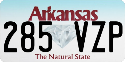 AR license plate 285VZP