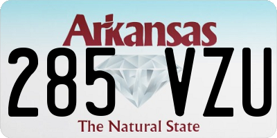 AR license plate 285VZU