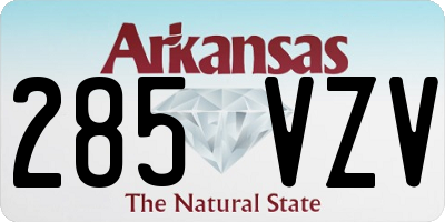 AR license plate 285VZV