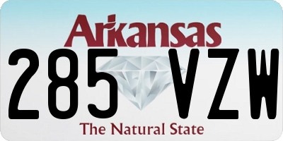 AR license plate 285VZW
