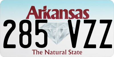 AR license plate 285VZZ