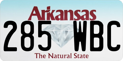 AR license plate 285WBC