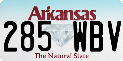 AR license plate 285WBV