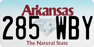 AR license plate 285WBY