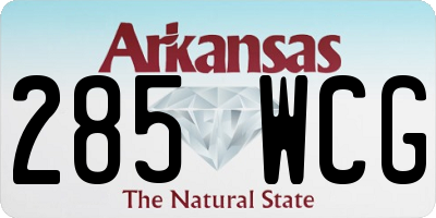AR license plate 285WCG