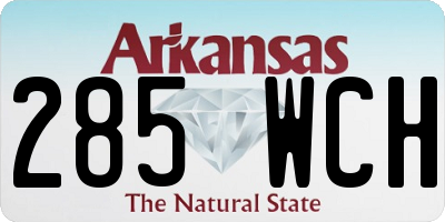 AR license plate 285WCH
