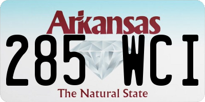 AR license plate 285WCI