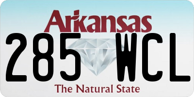 AR license plate 285WCL