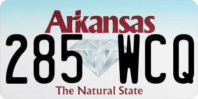 AR license plate 285WCQ