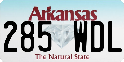 AR license plate 285WDL