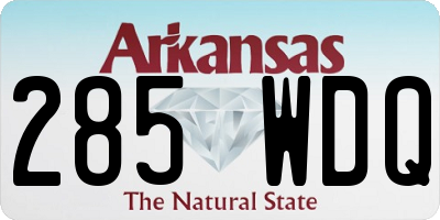 AR license plate 285WDQ