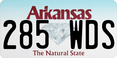 AR license plate 285WDS
