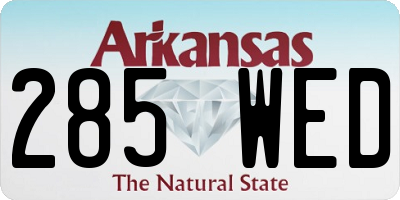 AR license plate 285WED