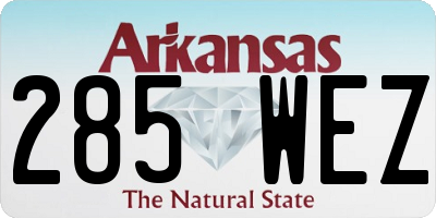 AR license plate 285WEZ