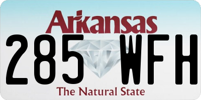 AR license plate 285WFH