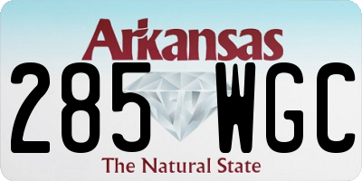 AR license plate 285WGC