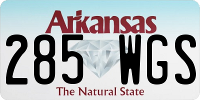AR license plate 285WGS