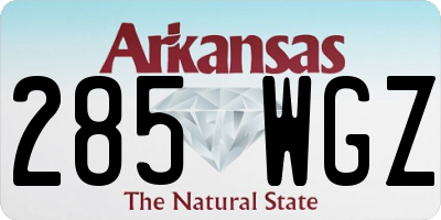 AR license plate 285WGZ