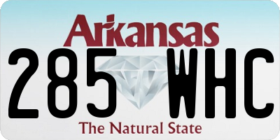 AR license plate 285WHC