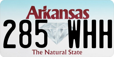 AR license plate 285WHH