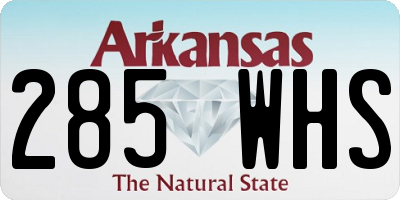 AR license plate 285WHS