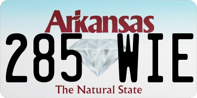 AR license plate 285WIE