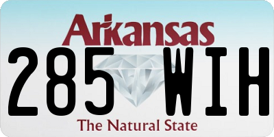 AR license plate 285WIH