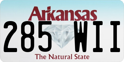 AR license plate 285WII