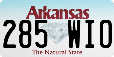 AR license plate 285WIO