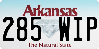 AR license plate 285WIP