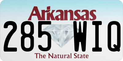 AR license plate 285WIQ