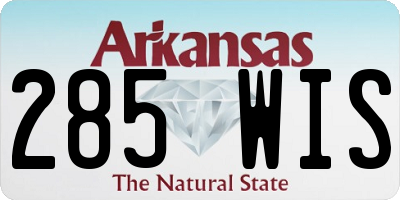 AR license plate 285WIS