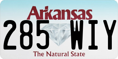 AR license plate 285WIY