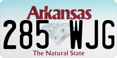 AR license plate 285WJG