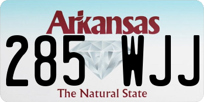 AR license plate 285WJJ