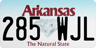 AR license plate 285WJL