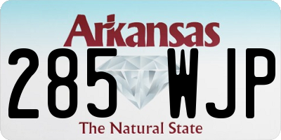 AR license plate 285WJP