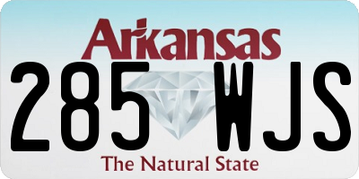 AR license plate 285WJS