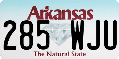 AR license plate 285WJU