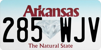 AR license plate 285WJV