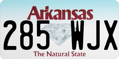 AR license plate 285WJX