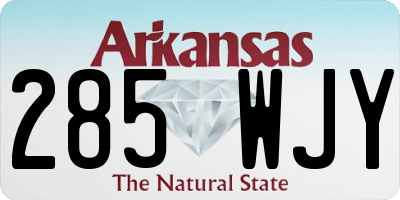 AR license plate 285WJY