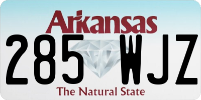 AR license plate 285WJZ