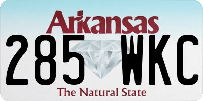 AR license plate 285WKC