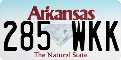 AR license plate 285WKK