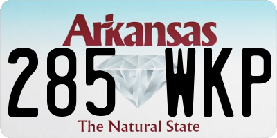 AR license plate 285WKP