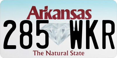 AR license plate 285WKR